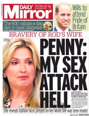 Daily Mirror () Newspaper Front Page for 20 October 2017
