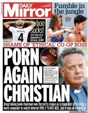 Daily Mirror () Newspaper Front Page for 20 November 2013