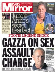 Daily Mirror () Newspaper Front Page for 20 November 2018