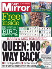 Daily Mirror () Newspaper Front Page for 20 February 2021