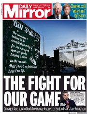 Daily Mirror () Newspaper Front Page for 20 April 2021