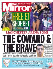 Daily Mirror () Newspaper Front Page for 20 August 2020