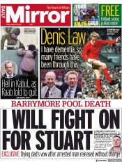 Daily Mirror () Newspaper Front Page for 20 August 2021