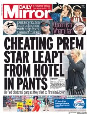 Daily Mirror () Newspaper Front Page for 20 September 2019