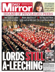 Daily Mirror () Newspaper Front Page for 21 February 2017