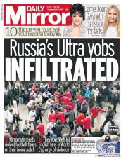 Daily Mirror () Newspaper Front Page for 21 March 2017