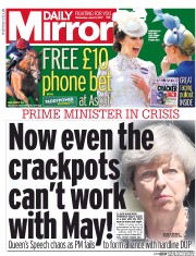 Daily Mirror () Newspaper Front Page for 21 June 2017