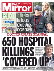 Daily Mirror () Newspaper Front Page for 21 June 2018