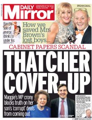 Daily Mirror () Newspaper Front Page for 21 July 2016