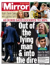 Daily Mirror () Newspaper Front Page for 21 July 2022