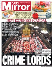 Daily Mirror () Newspaper Front Page for 21 September 2017
