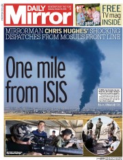 Daily Mirror () Newspaper Front Page for 22 October 2016