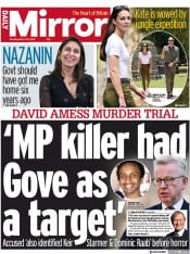 Daily Mirror () Newspaper Front Page for 22 March 2022
