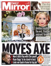 Daily Mirror () Newspaper Front Page for 22 April 2014