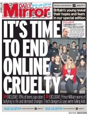 Daily Mirror () Newspaper Front Page for 22 May 2019