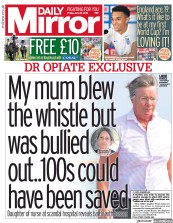Daily Mirror () Newspaper Front Page for 22 June 2018
