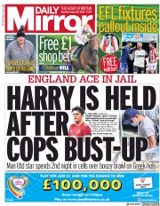 Daily Mirror () Newspaper Front Page for 22 August 2020