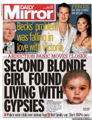 Daily Mirror () Newspaper Front Page for 23 October 2013