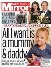Daily Mirror () Newspaper Front Page for 23 October 2015