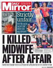 Daily Mirror () Newspaper Front Page for 23 October 2018