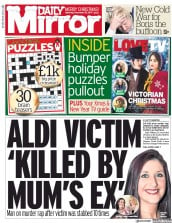 Daily Mirror () Newspaper Front Page for 23 December 2017