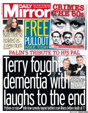 Daily Mirror () Newspaper Front Page for 23 January 2020