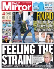 Daily Mirror () Newspaper Front Page for 23 January 2021