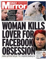 Daily Mirror () Newspaper Front Page for 23 February 2016