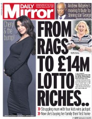 Daily Mirror () Newspaper Front Page for 23 February 2017