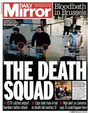Daily Mirror () Newspaper Front Page for 23 March 2016