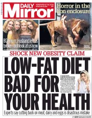 Daily Mirror () Newspaper Front Page for 23 May 2016