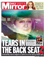 Daily Mirror () Newspaper Front Page for 23 May 2019