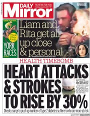 Daily Mirror () Newspaper Front Page for 23 August 2018