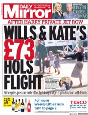 Daily Mirror () Newspaper Front Page for 23 August 2019