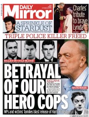 Daily Mirror () Newspaper Front Page for 24 October 2014