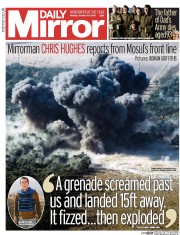 Daily Mirror () Newspaper Front Page for 24 October 2016