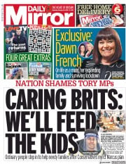 Daily Mirror () Newspaper Front Page for 24 October 2020
