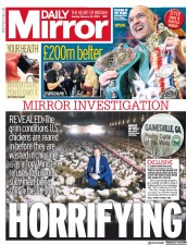 Daily Mirror () Newspaper Front Page for 24 February 2020