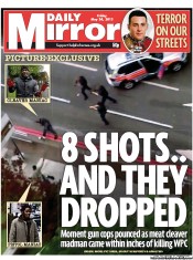 Daily Mirror () Newspaper Front Page for 24 May 2013