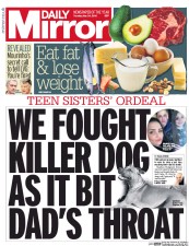 Daily Mirror () Newspaper Front Page for 24 May 2016