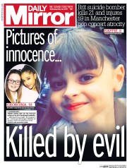 Daily Mirror () Newspaper Front Page for 24 May 2017