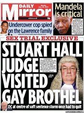 Daily Mirror () Newspaper Front Page for 24 June 2013