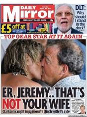 Daily Mirror () Newspaper Front Page for 24 August 2013
