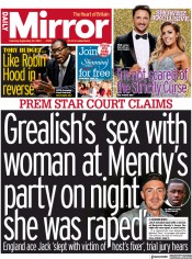Daily Mirror () Newspaper Front Page for 24 September 2022