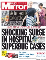 Daily Mirror () Newspaper Front Page for 25 October 2018