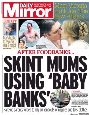 Daily Mirror () Newspaper Front Page for 25 March 2019