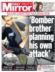 Daily Mirror () Newspaper Front Page for 25 May 2017