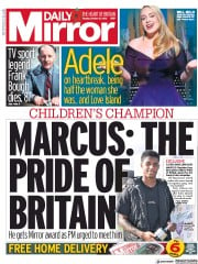 Daily Mirror () Newspaper Front Page for 26 October 2020