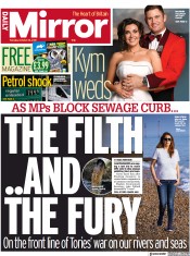 Daily Mirror () Newspaper Front Page for 26 October 2021