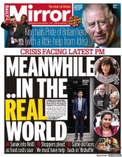 Daily Mirror () Newspaper Front Page for 26 October 2022